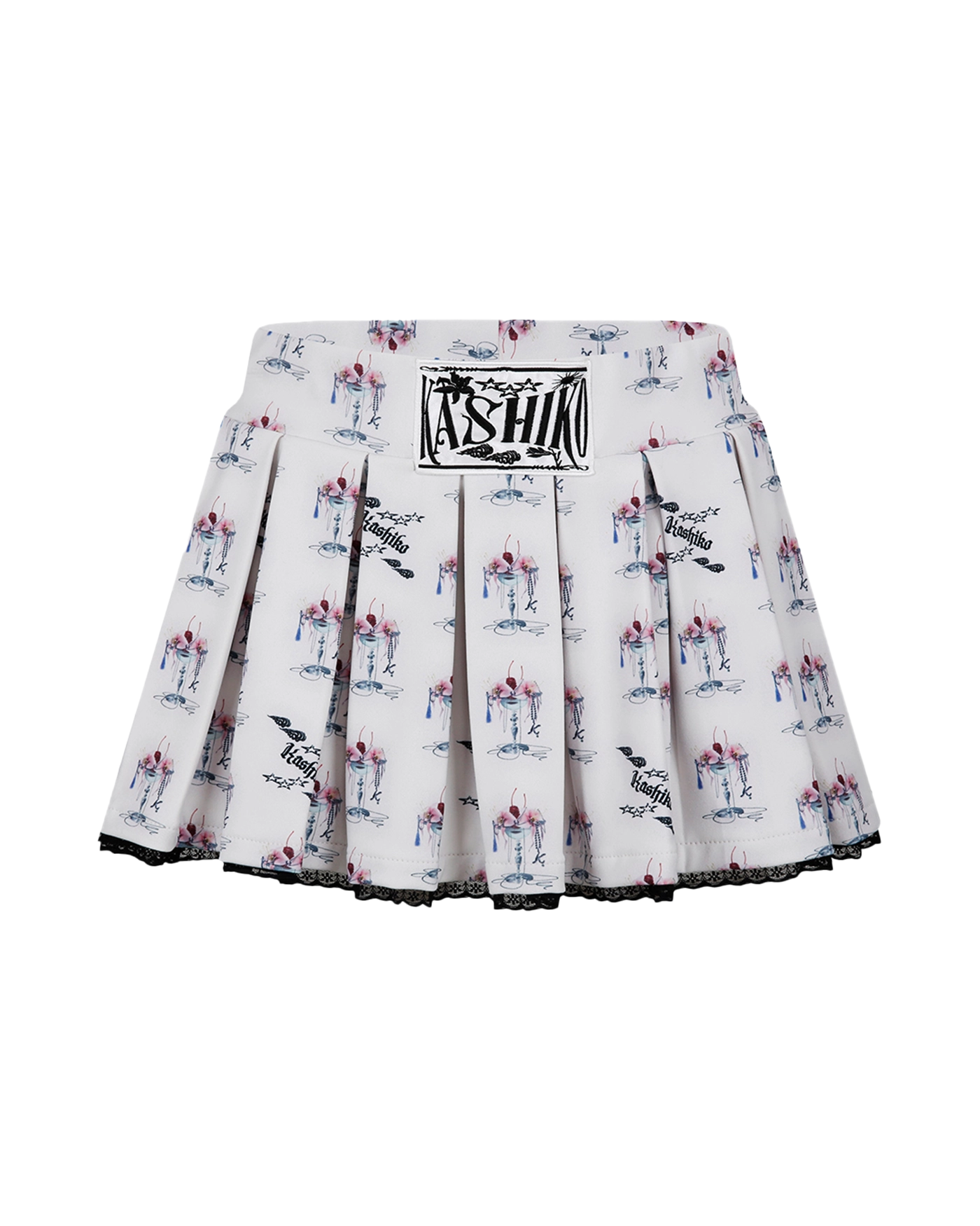 ★[Kashiko] Jewel cocktail Pleats Skirt Pants (2色) KASHIKO Jewel cocktail Pleats Skirt Pants